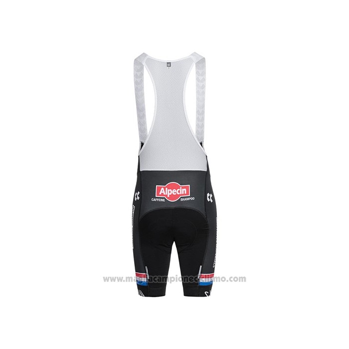 2021 Abbigliamento Ciclismo Alpecin Fenix Campione Paesi Bassi Manica Corta e Salopette